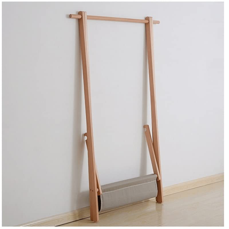 Foldable Solid Wood Clothing Rack