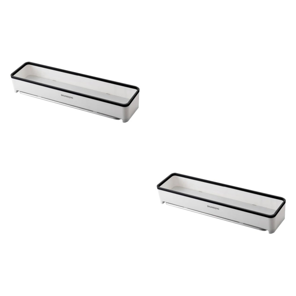 2-Piece Wall-Mounted Shower Storage Rack