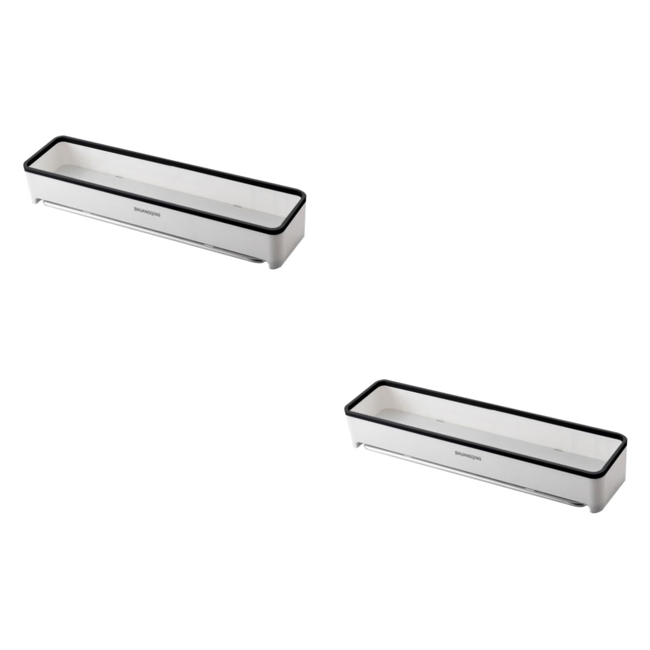 2-Piece Wall-Mounted Shower Storage Rack