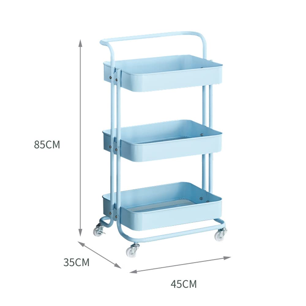 3-Tier Rolling Utility Storage Cart