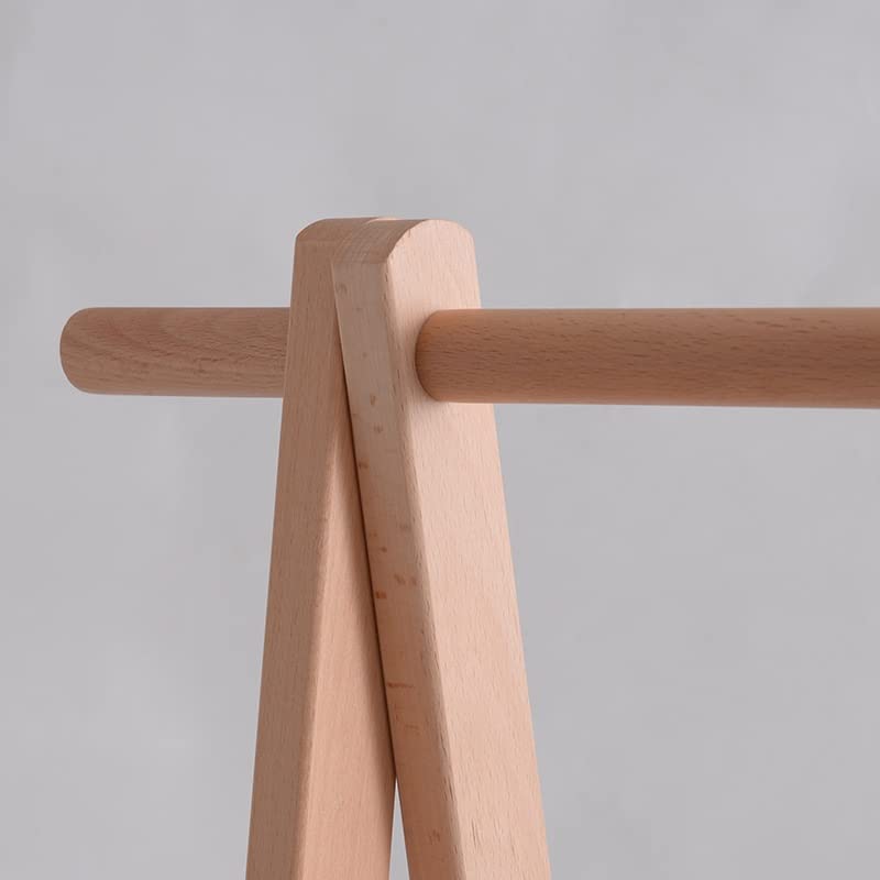 Foldable Solid Wood Clothing Rack