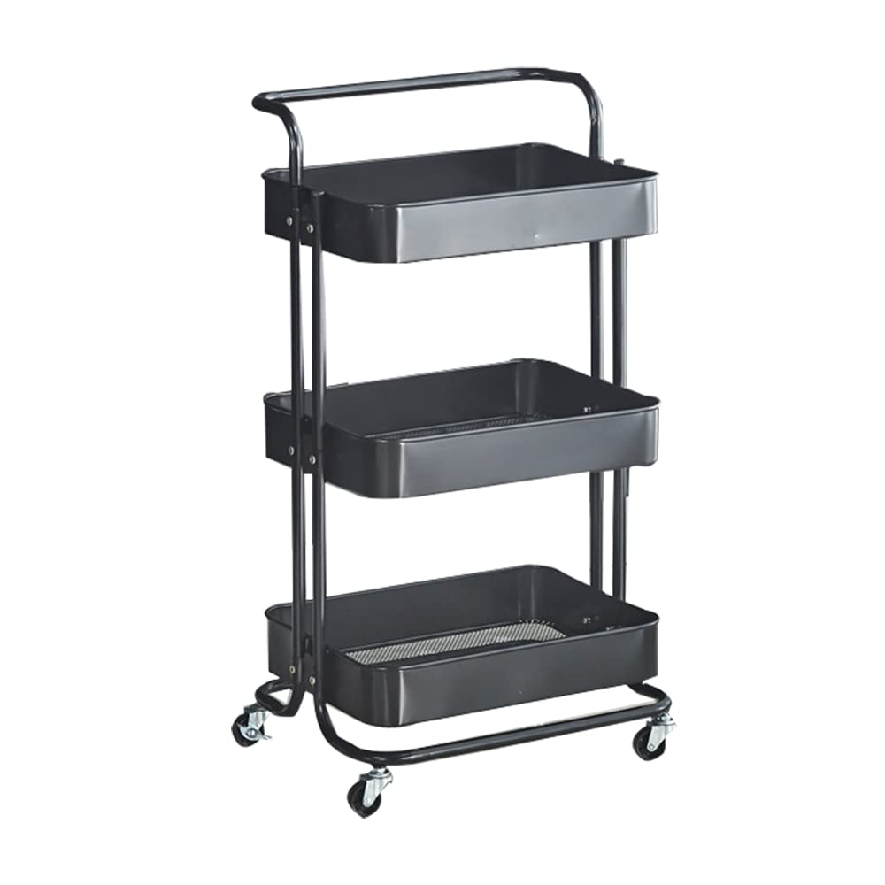 3-Tier Rolling Utility Storage Cart
