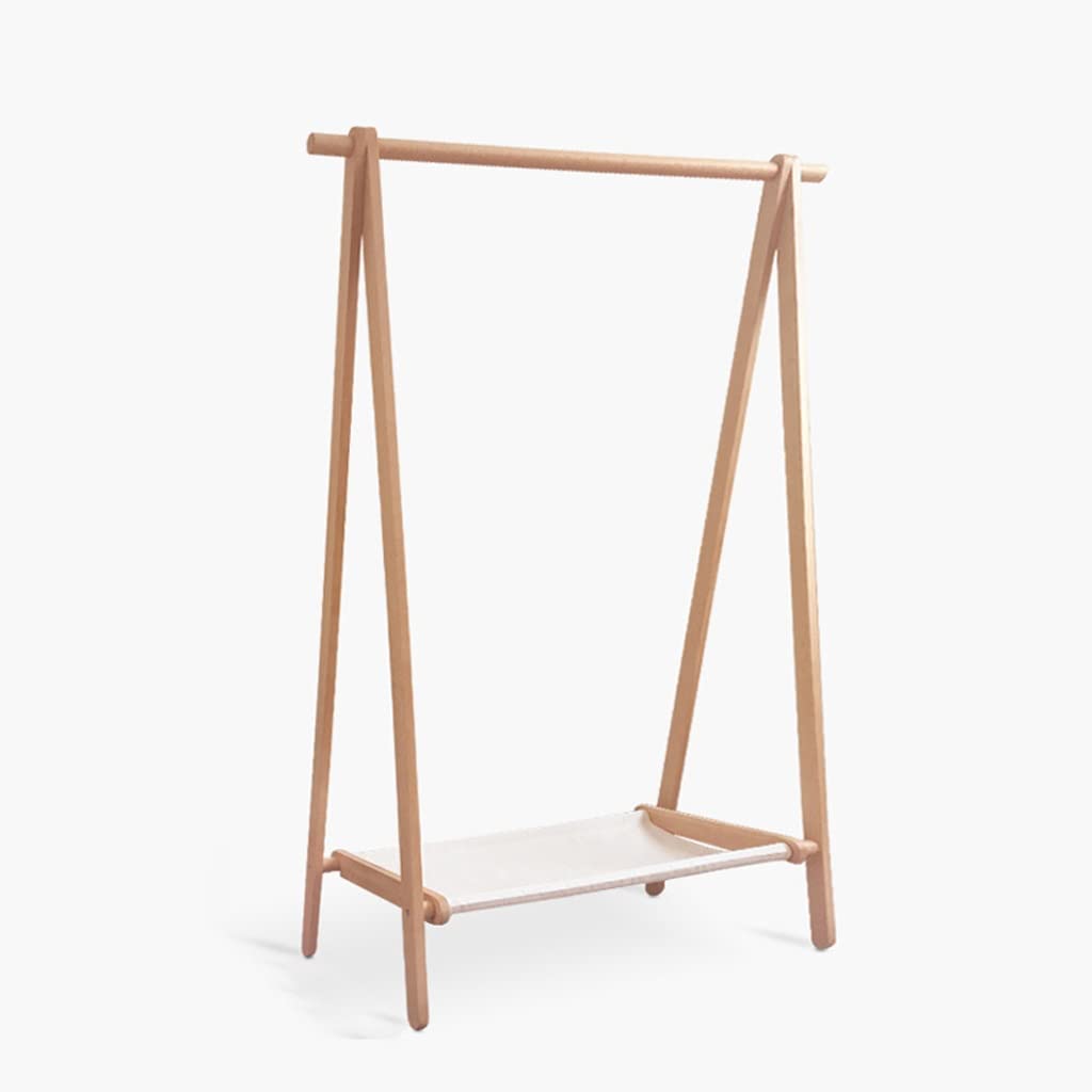 Foldable Solid Wood Clothing Rack