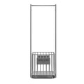 Rolling Laundry Hamper with Hanging Rack