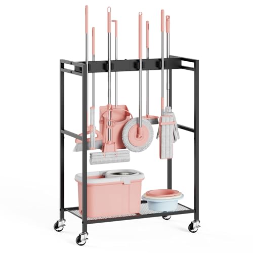 Broom & Mop Storage Cabinet
