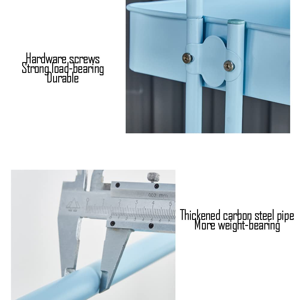 3-Tier Rolling Utility Storage Cart