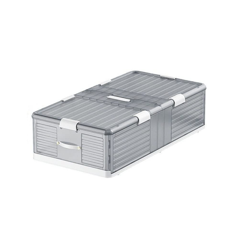 Clear Underbed Storage Bin with Lids & Wheels