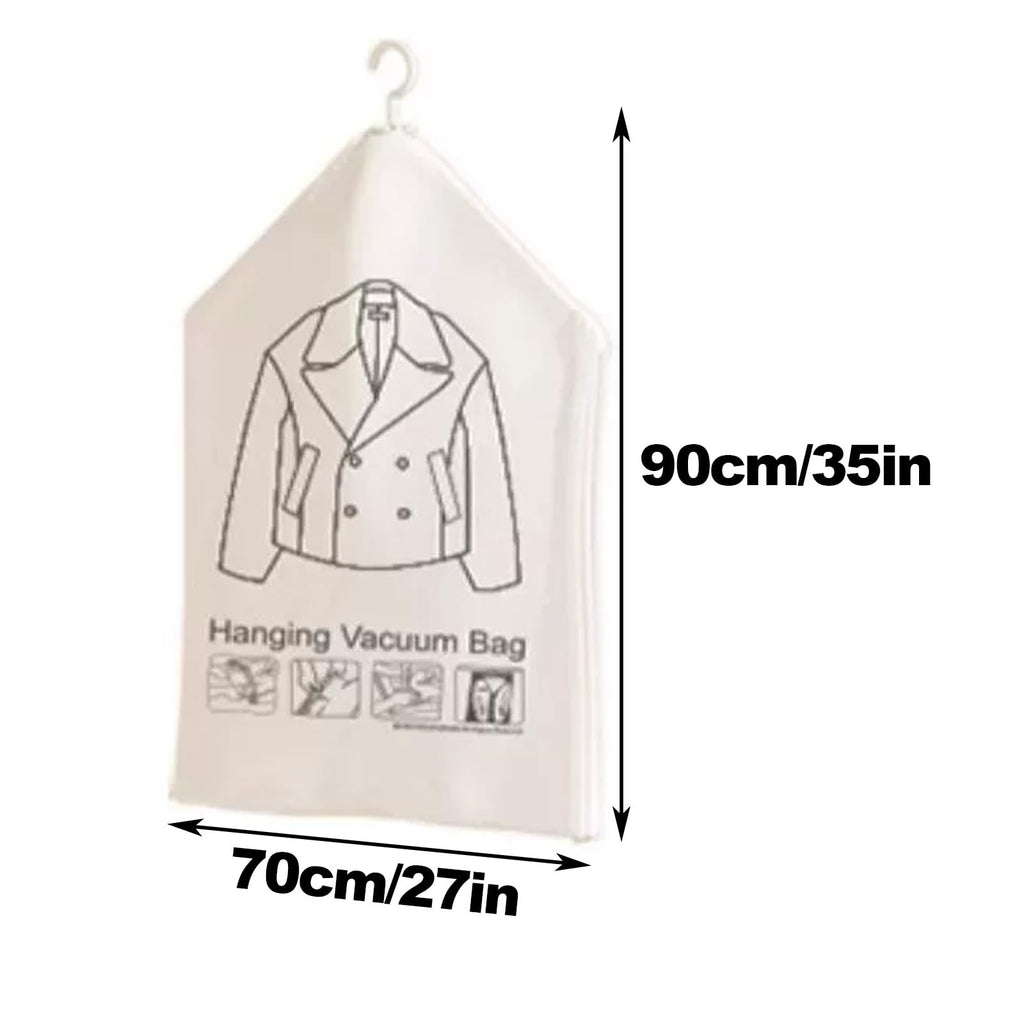 3-Piece Reusable Vacuum Garment Storage Bags