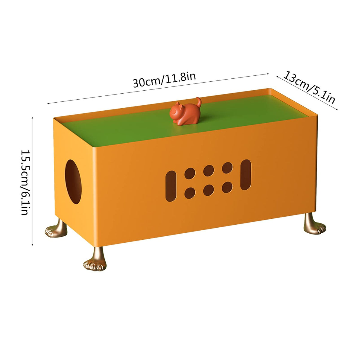 Metal Cable Management Box with Decorative Cover