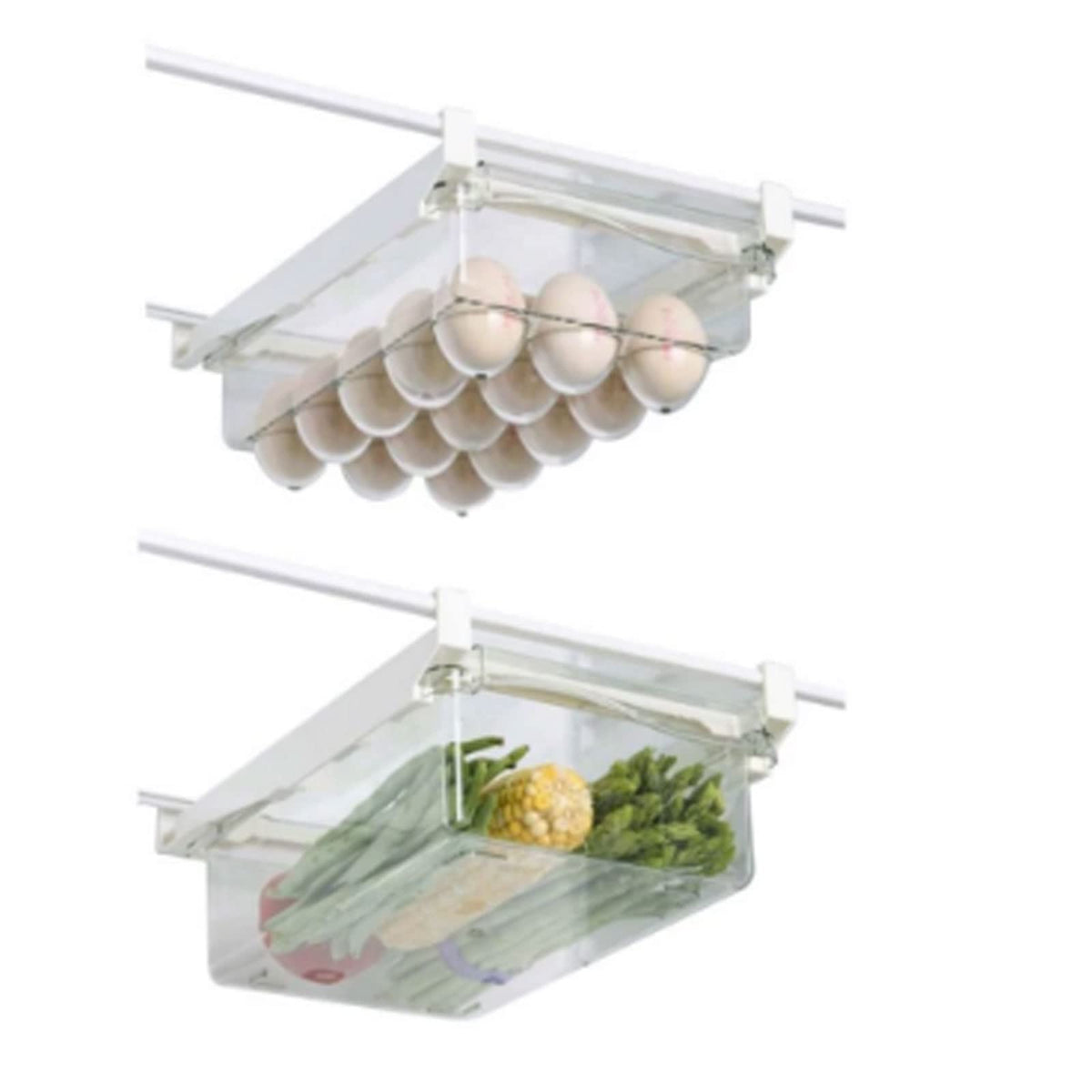 Pull-Out Refrigerator Storage Drawer