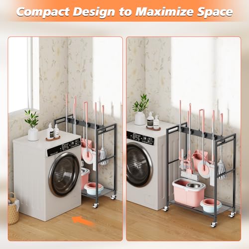 Broom & Mop Storage Cabinet