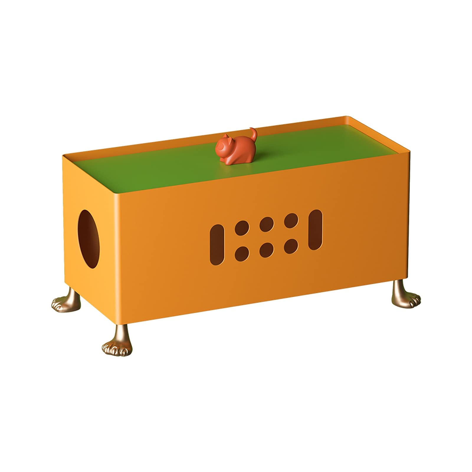 Metal Cable Management Box with Decorative Cover