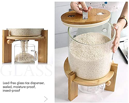 8L Glass Flour & Grain Storage Container