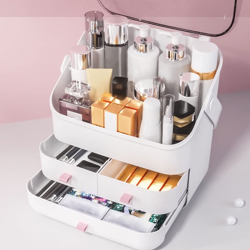 Large-Capacity Makeup & Skincare Organizer Box