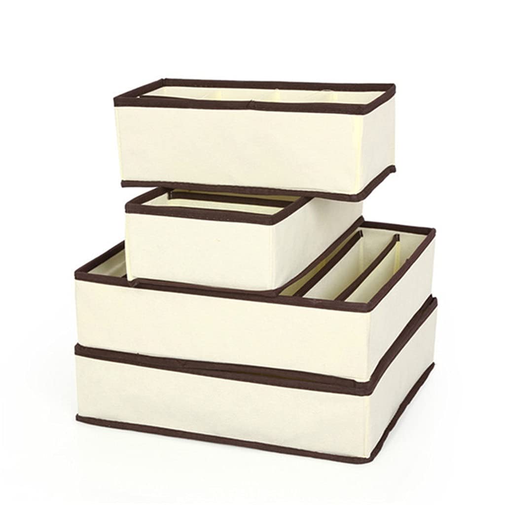 4-Piece Underwear & Bra Drawer Organizer Set