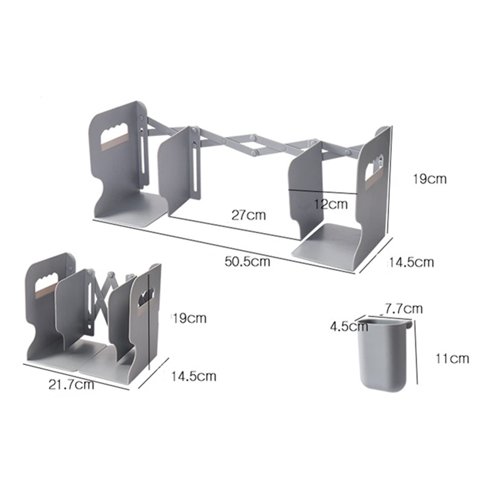 Adjustable Desktop Book & File Organizer