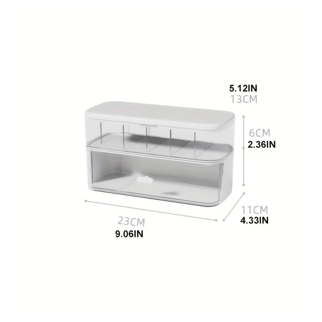 Transparent Cable & Charger Organizer Box
