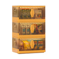 Large Foldable Clear Storage Trolley with Lid