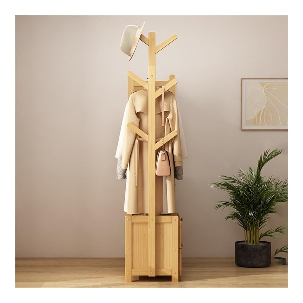 Freestanding Clothes Rack with Storage Drawer