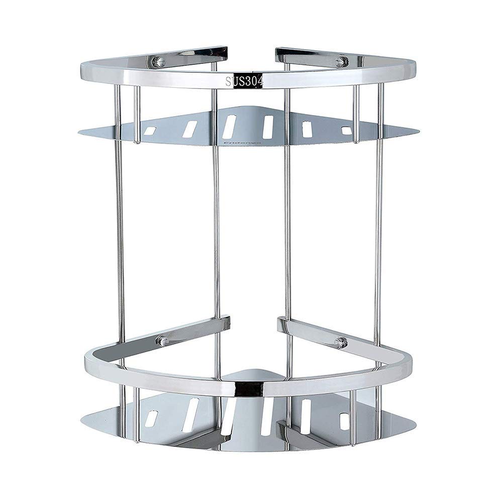 2-Tier Stainless Steel Corner Shower Caddy