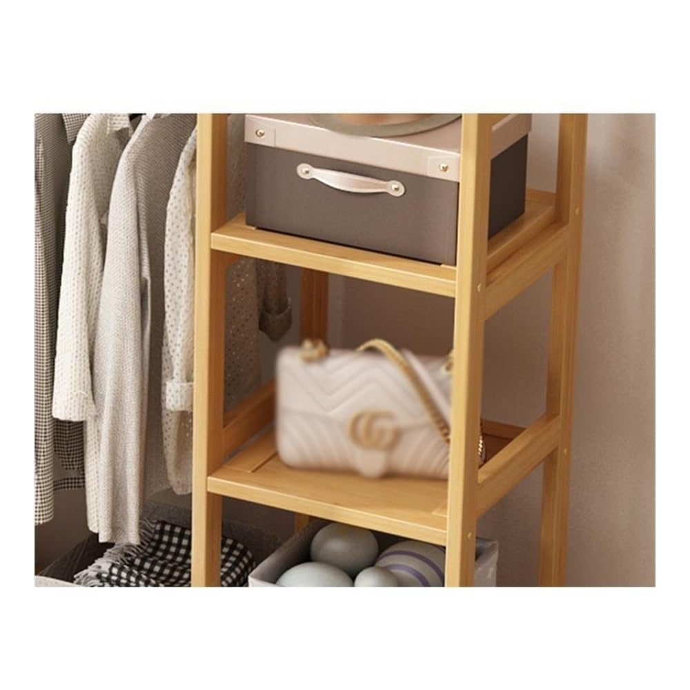 Freestanding Clothes Rack with Storage Drawer