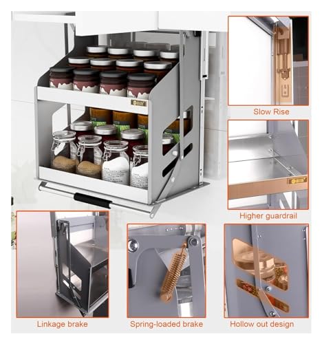 2-Tier Pull-Out Cabinet Organizer