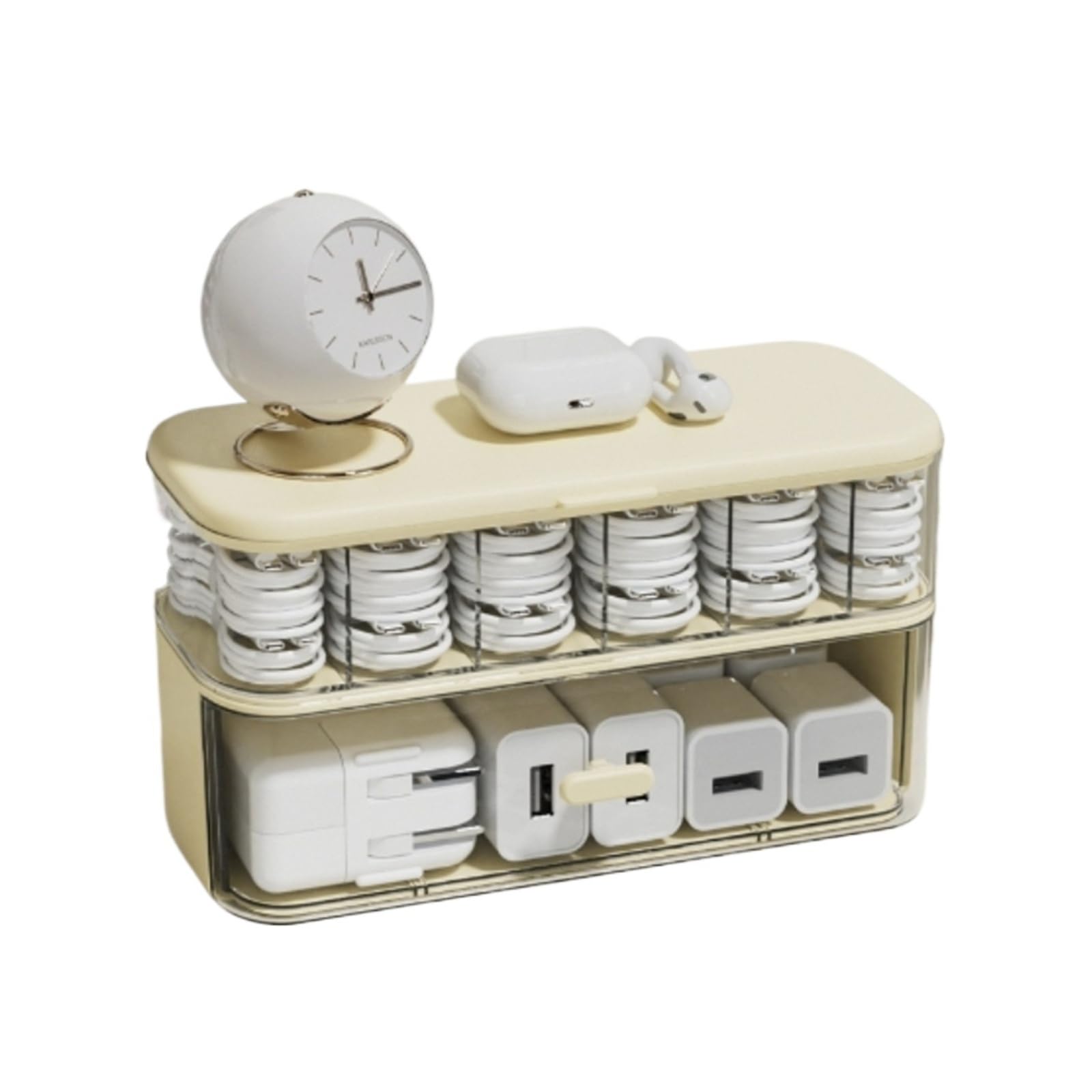 Transparent Cable & Charger Organizer Box