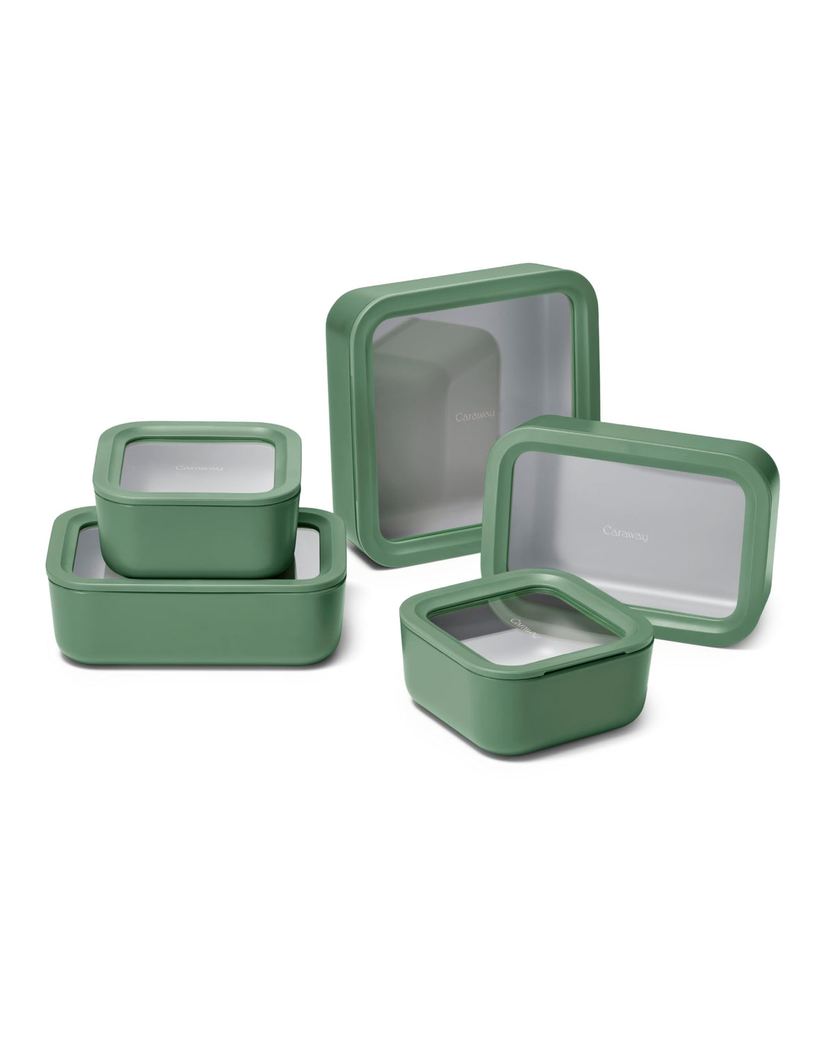 Caraway Glass Food Storage Container Sets with Lids