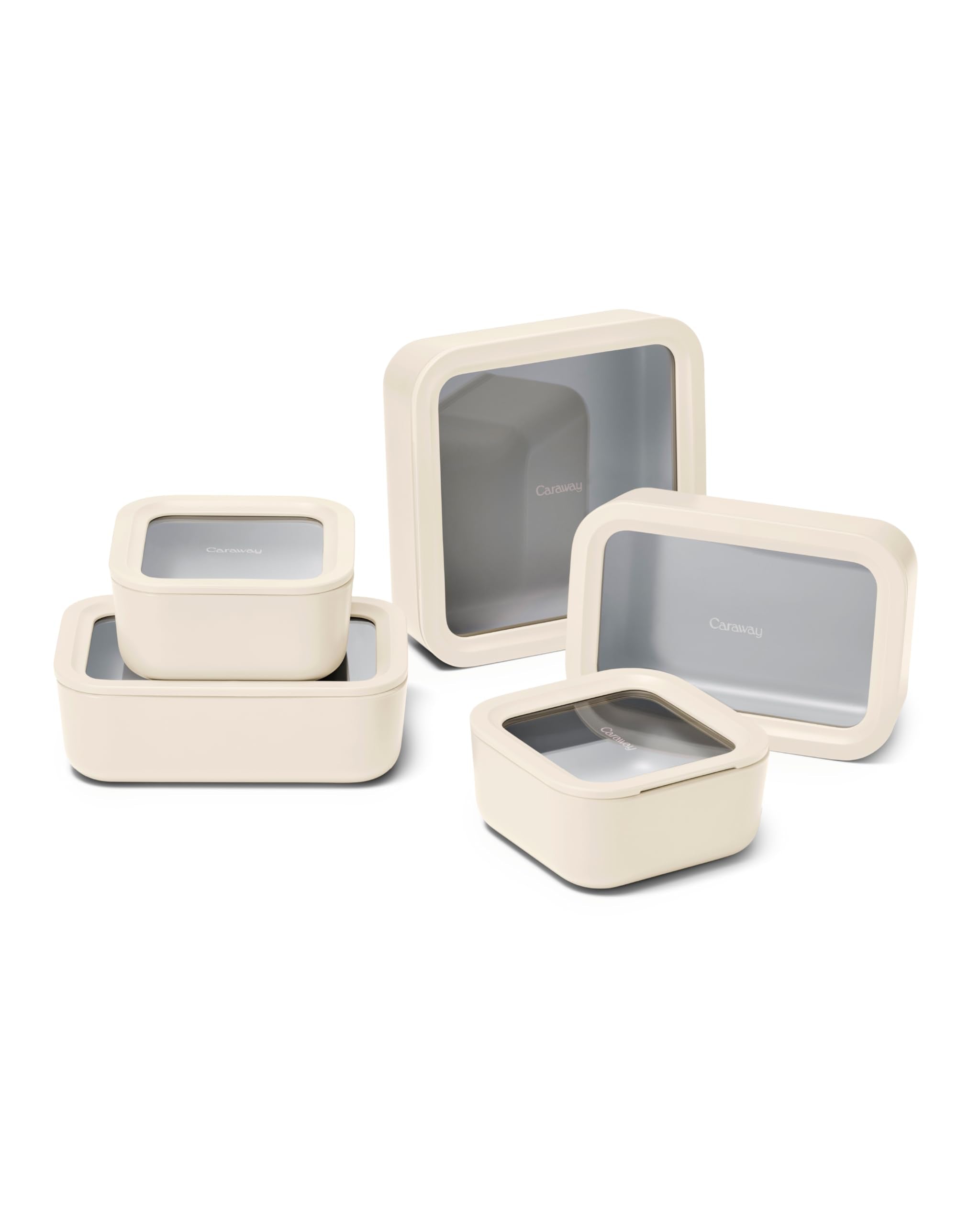 Caraway Glass Food Storage Container Sets with Lids