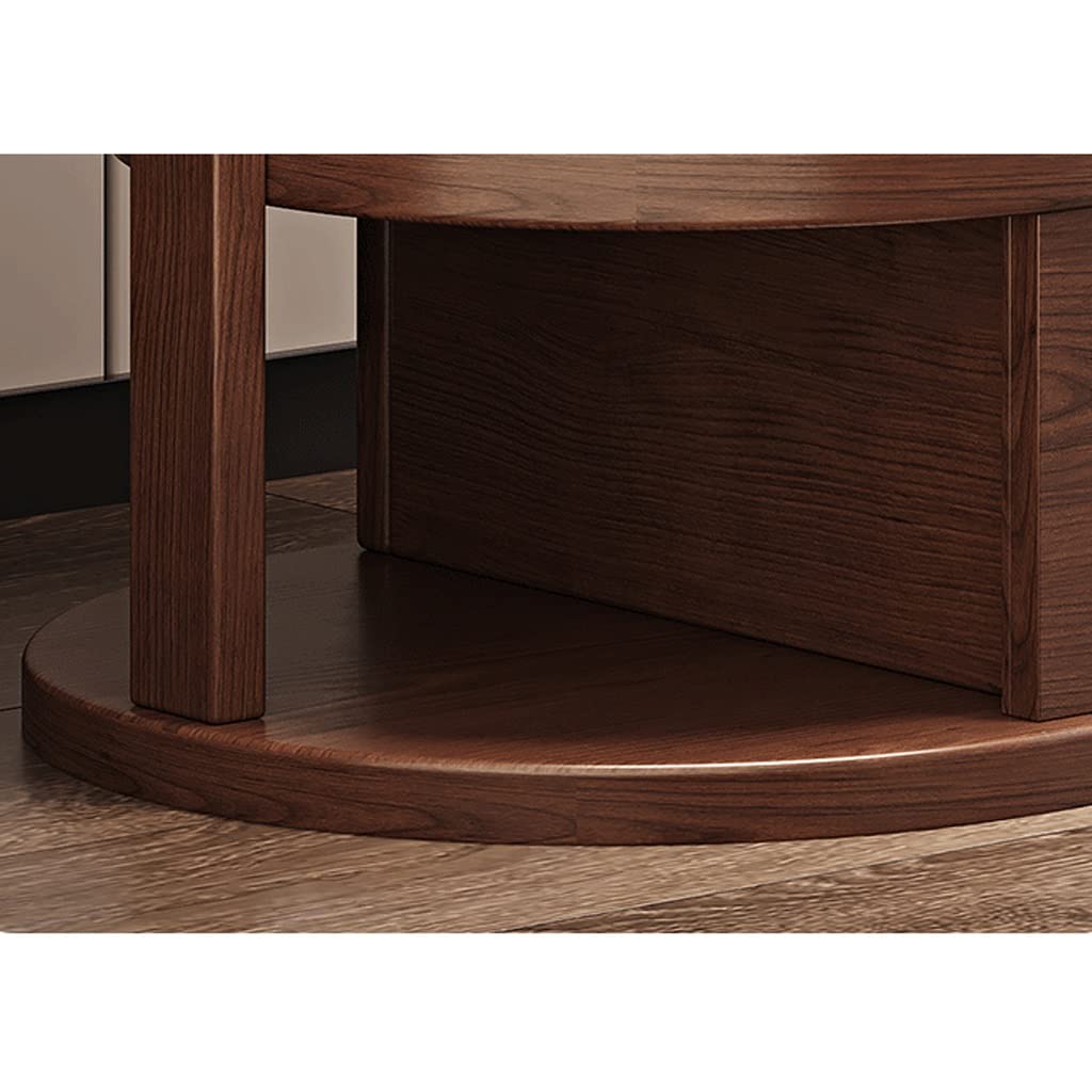 Freestanding Coat Rack with Double Storage Shelves