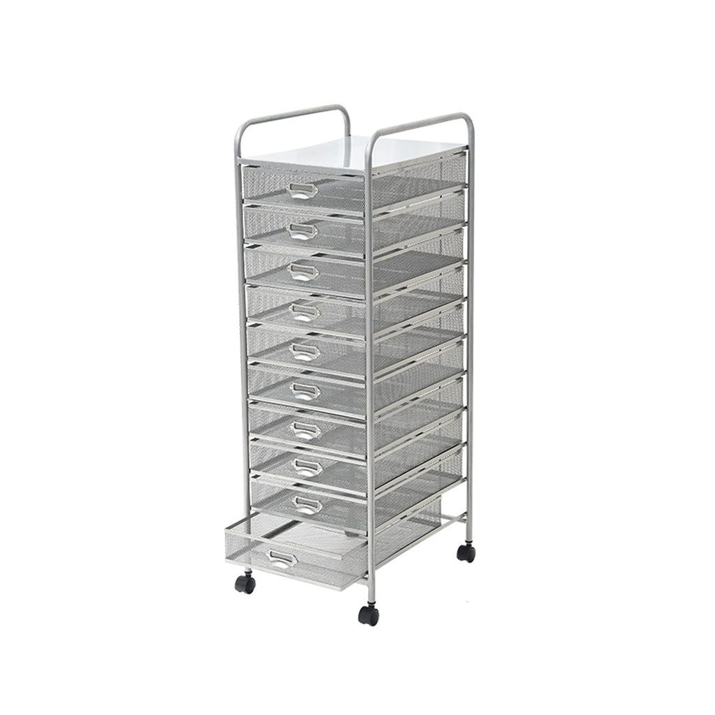 10-Tier Rolling File Organizer Rack