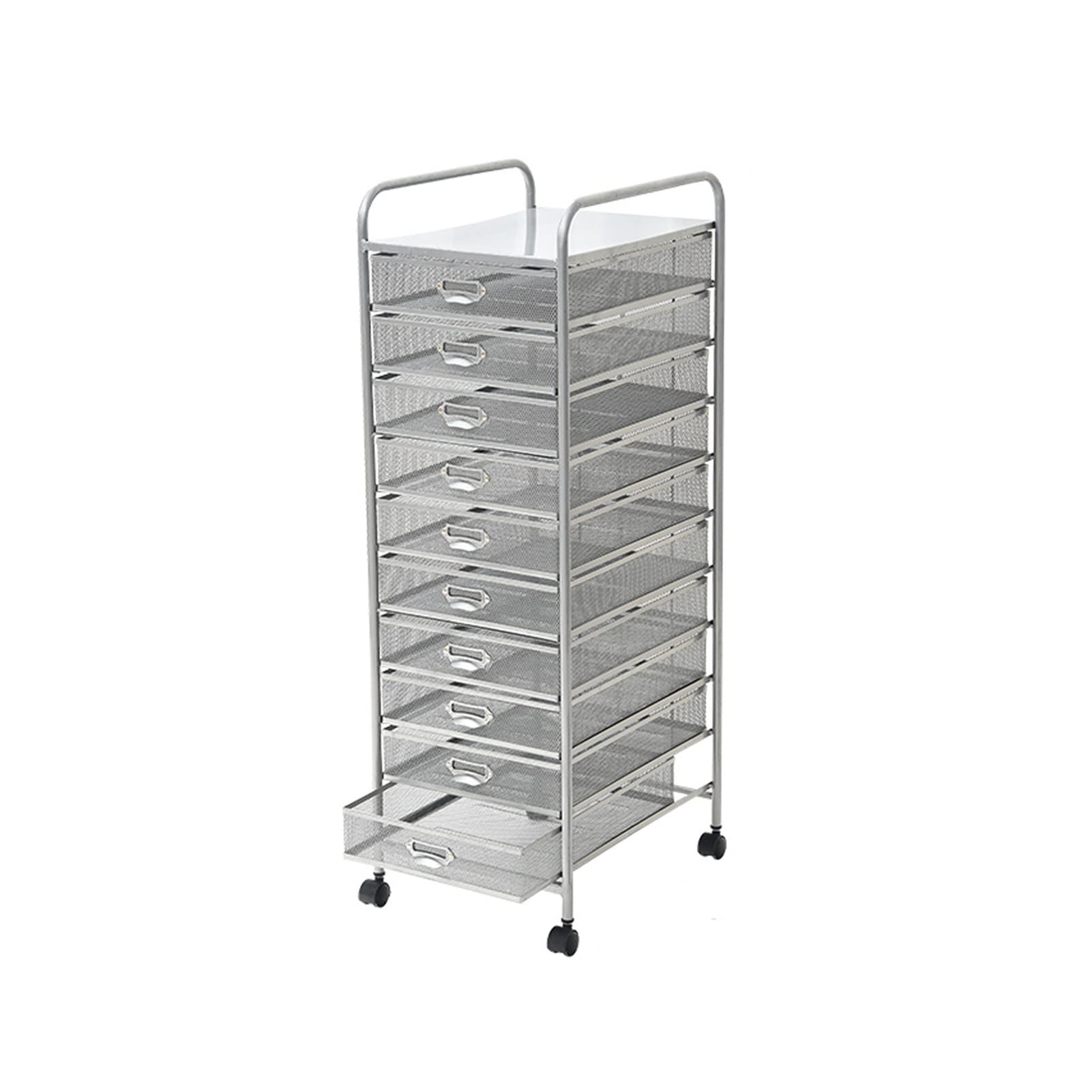10-Tier Rolling File Organizer Rack