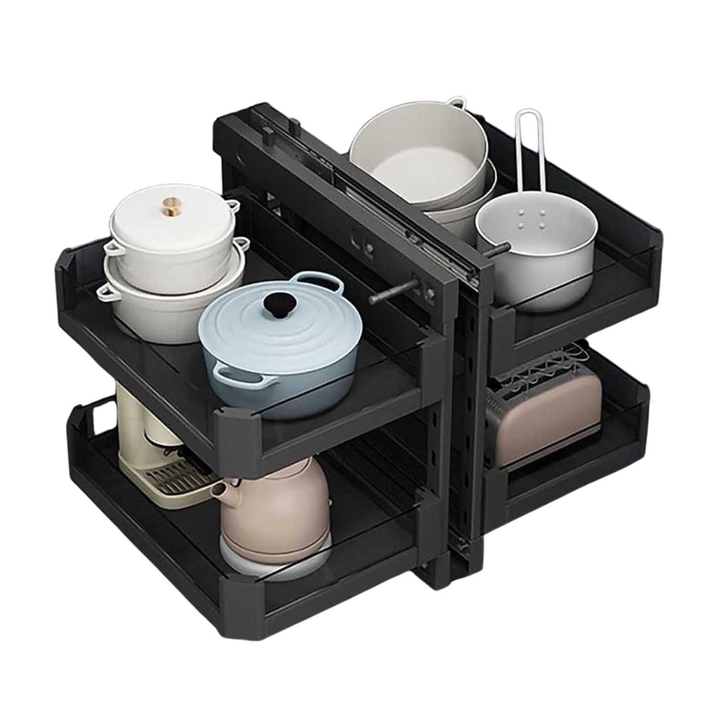 Blind Corner Pull-Out Cabinet Organizer