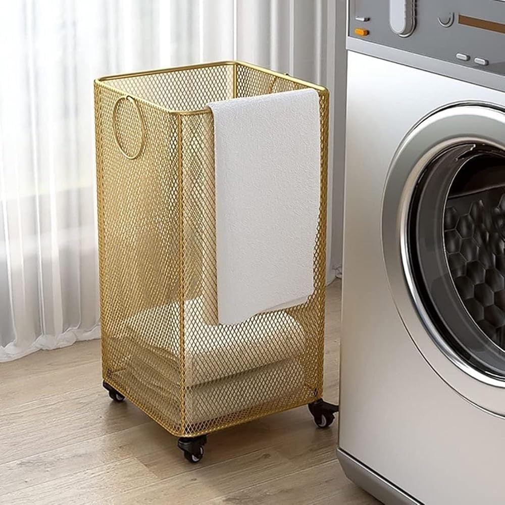 Rolling Garment Rack with Laundry Hamper