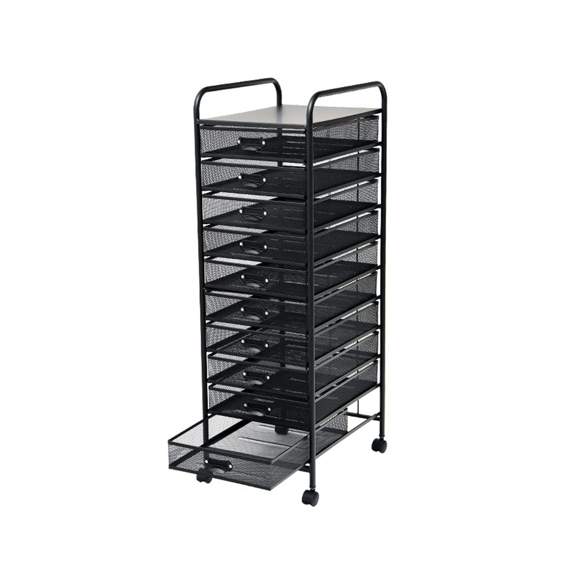 10-Tier Rolling File Organizer Rack
