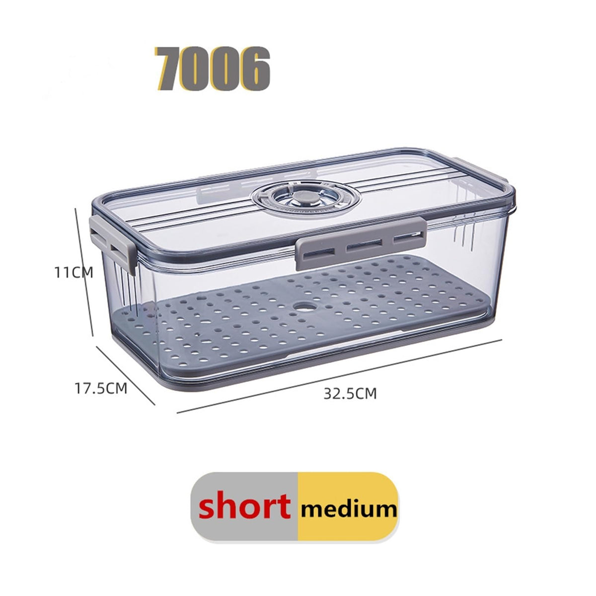 Clear Refrigerator Food Storage Container