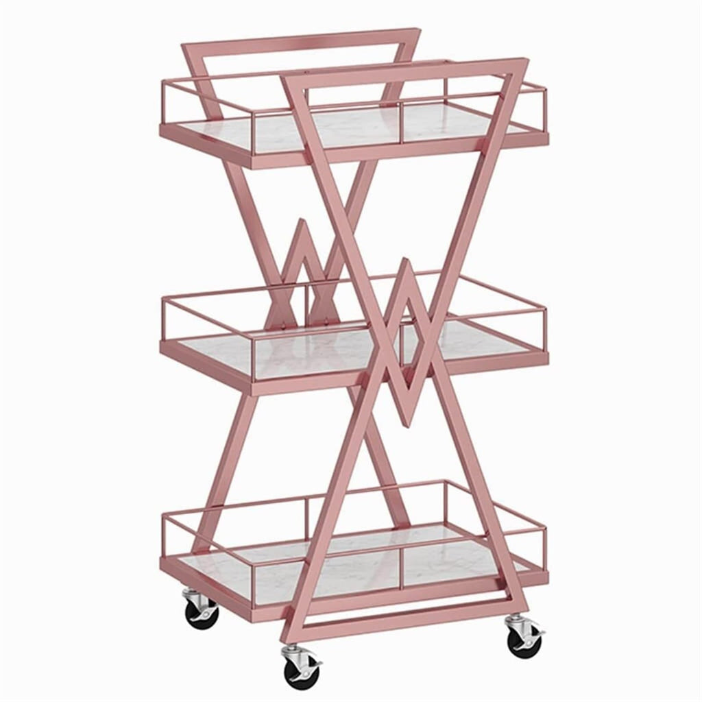 Heavy-Duty Metal Rolling Utility Cart