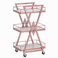 Heavy-Duty Metal Rolling Utility Cart