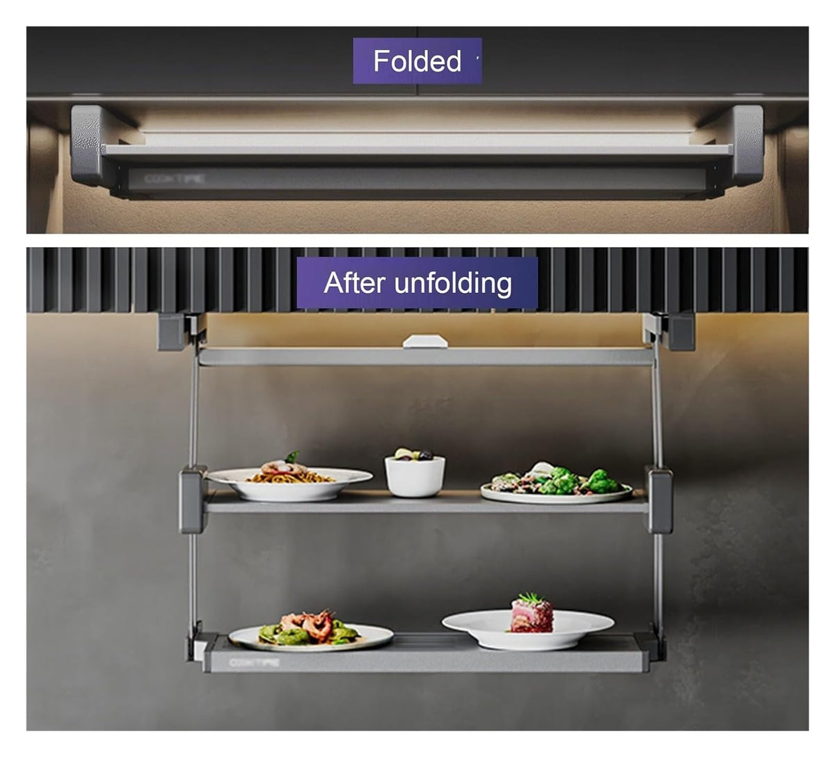 2-Tier Pull-Down Spice Rack