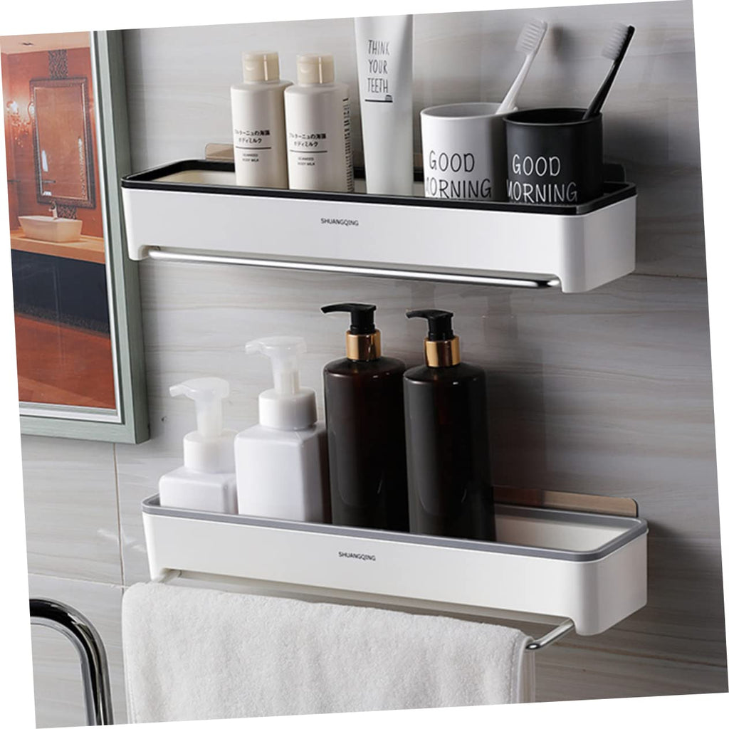 2-Piece Wall-Mounted Shower Storage Rack