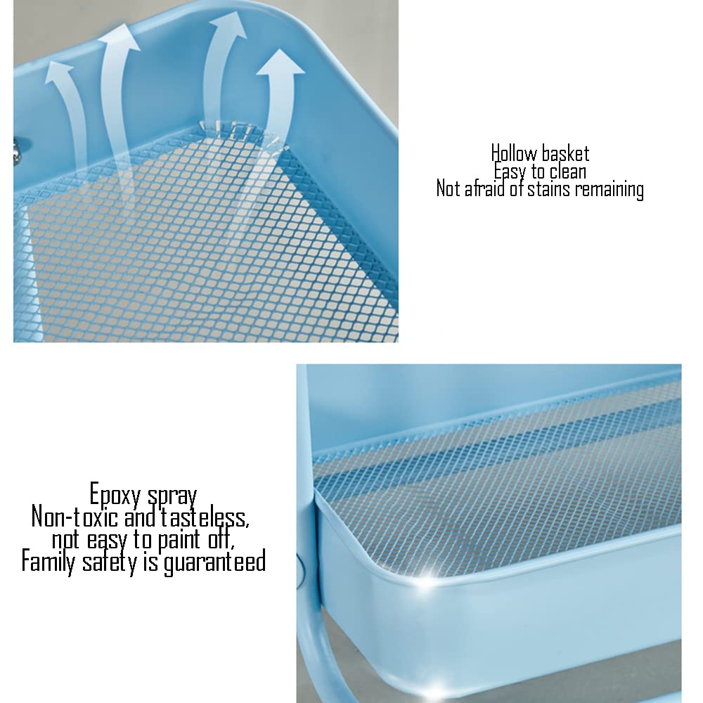 3-Tier Rolling Utility Storage Cart