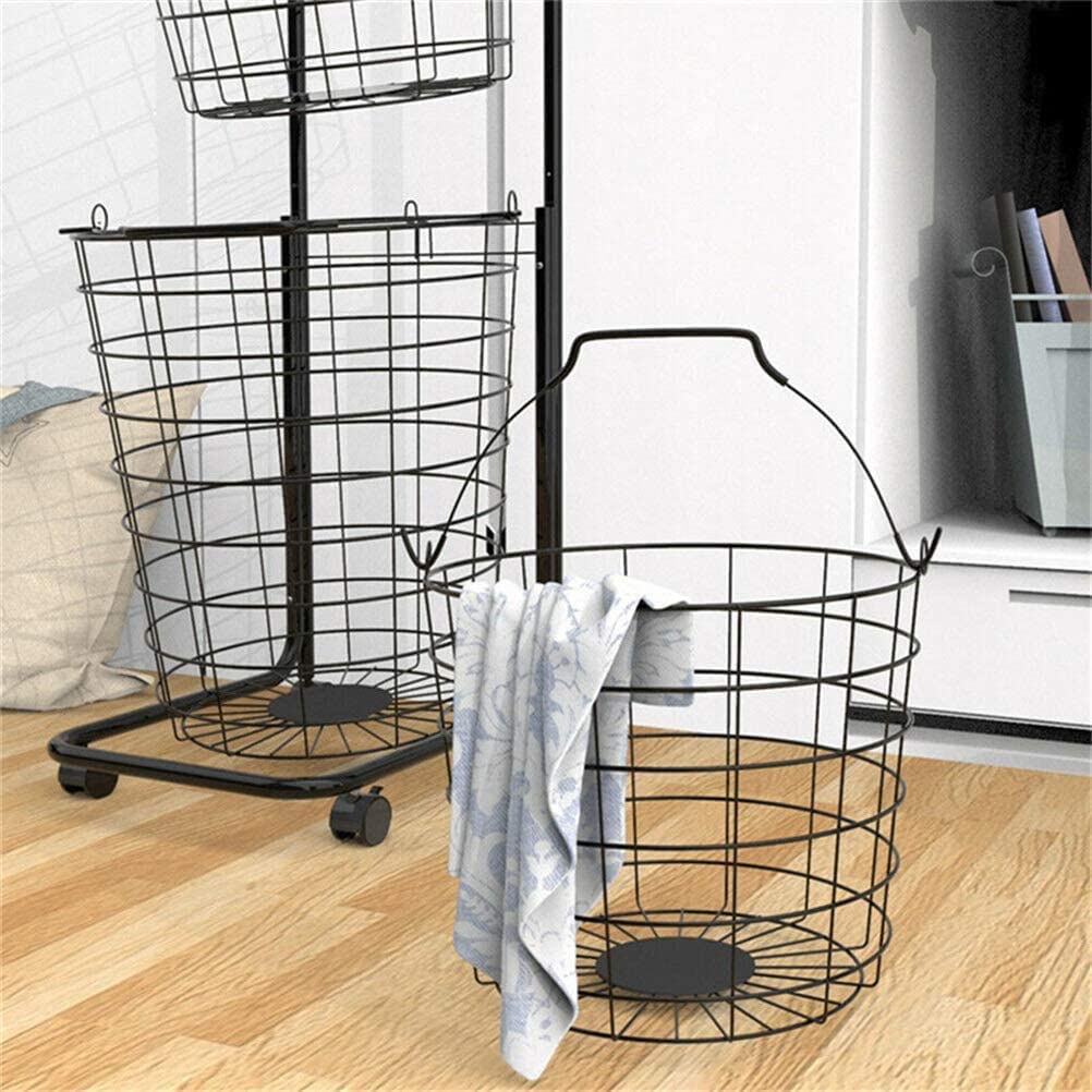 Slim Rolling Laundry Hamper with Handles