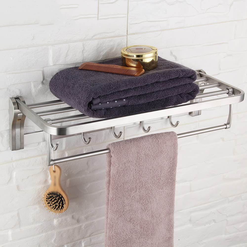 Stainless Steel Shower Caddy with Adjustable Hooks