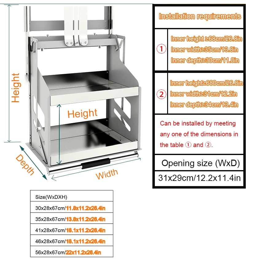 2-Tier Pull-Out Cabinet Organizer
