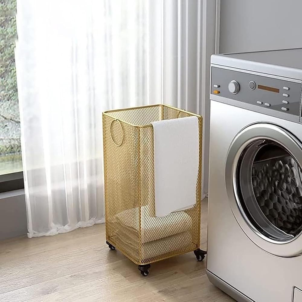 Rolling Garment Rack with Laundry Hamper