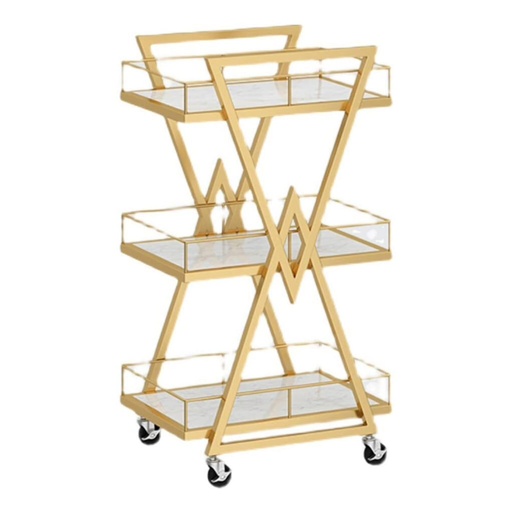 Heavy-Duty Metal Rolling Utility Cart