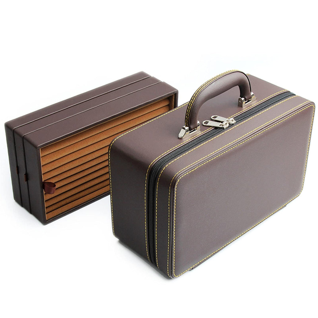 Large-Capacity Leather Jewelry Organizer Box