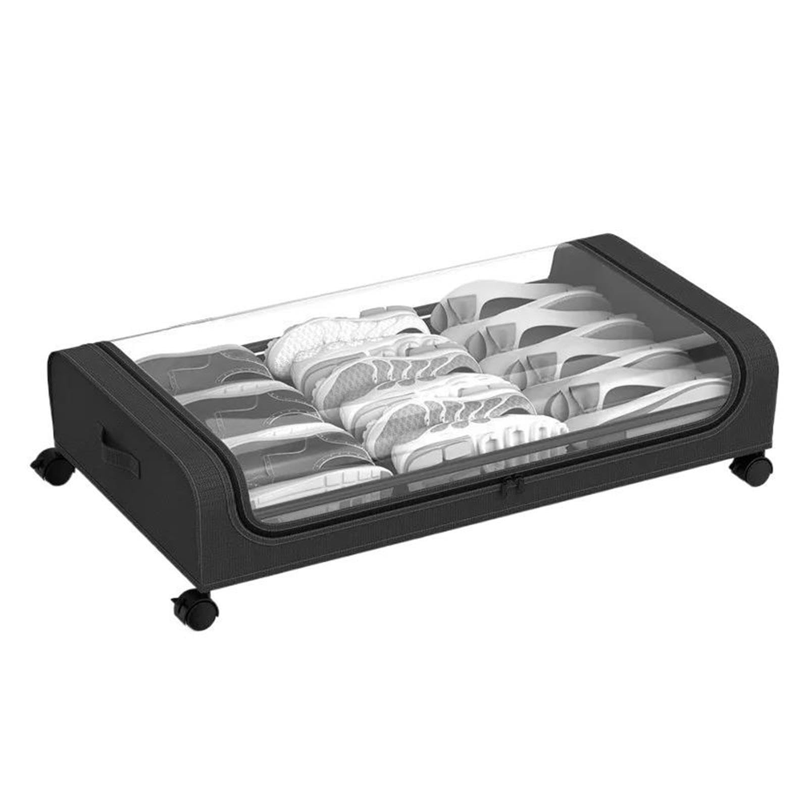 WEIJFRFJ Under Bed Storage with Wheels Storage Box with Wheels