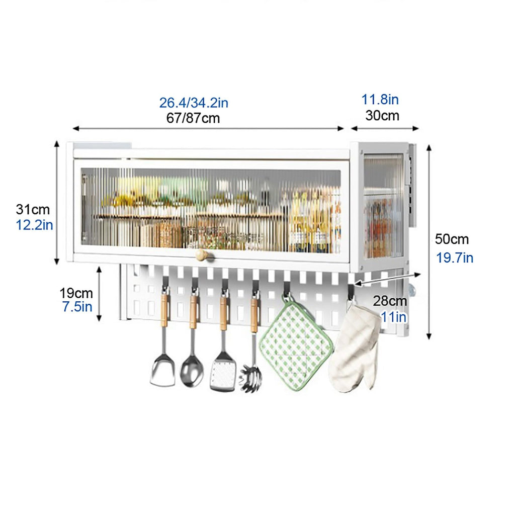 Adjustable Pull-Down Cabinet Spice Rack