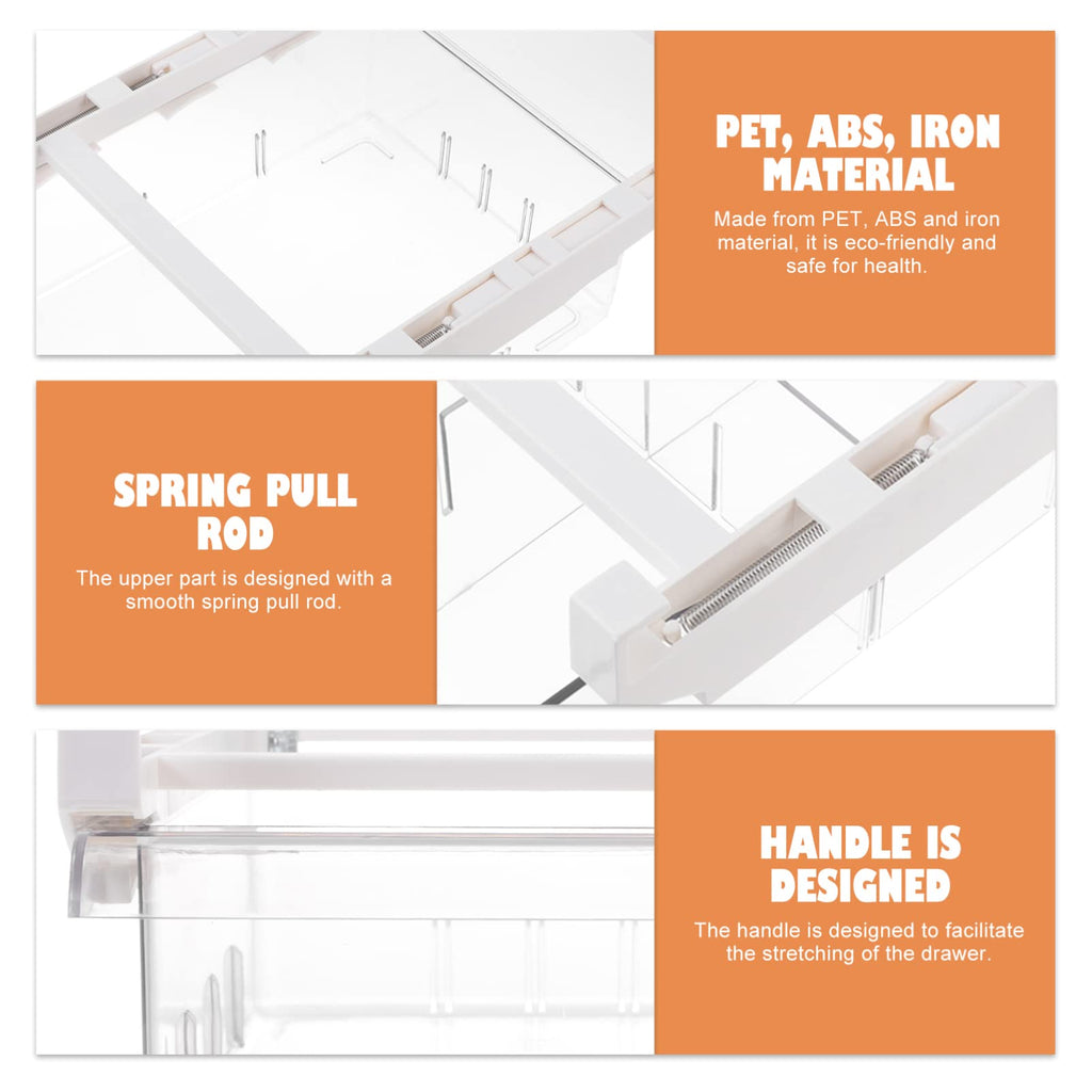 Clear Stackable Refrigerator Storage Bin